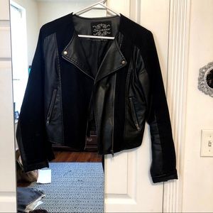 Cropped Moto Jacket